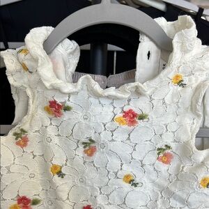 Janie and Jack Cream Lace Dress